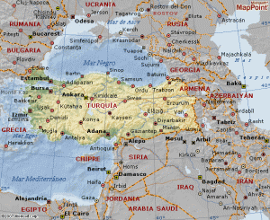 Ubicación geográfica de Turquía
