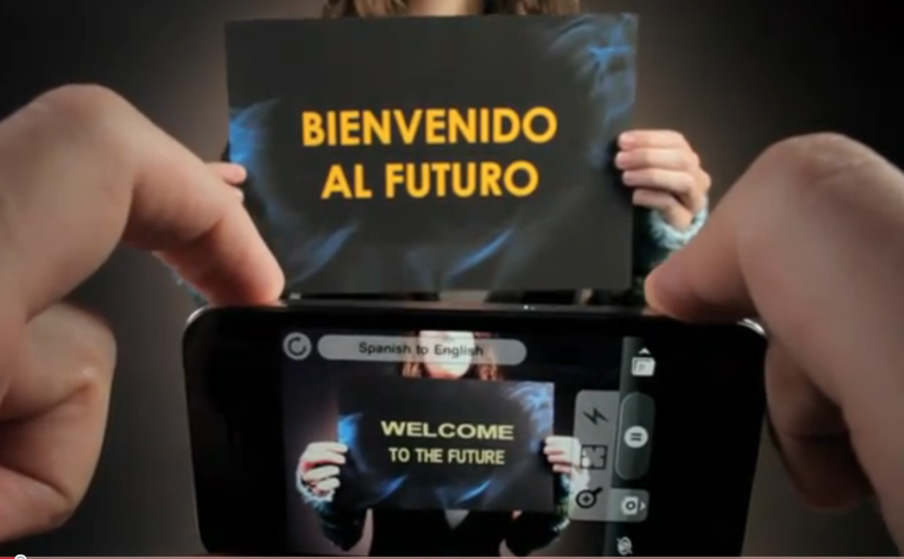 El aplicativo del Google, Word Lens, una ayuda a la hora de traducir instantáneamente un texto que está en otro idioma.