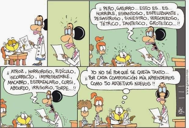 Gaturro y los adjetivos
